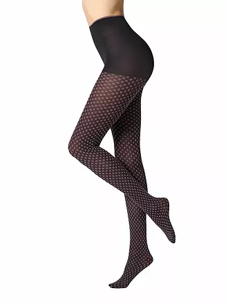OROBLU | Modestrumpfhose TIE PATTERN 50 black / rose | 